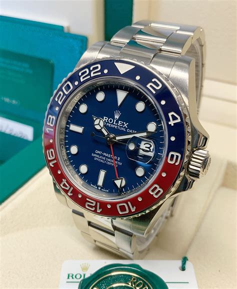 rolex gmt white gold pepsi|Rolex Pepsi 2022 price.